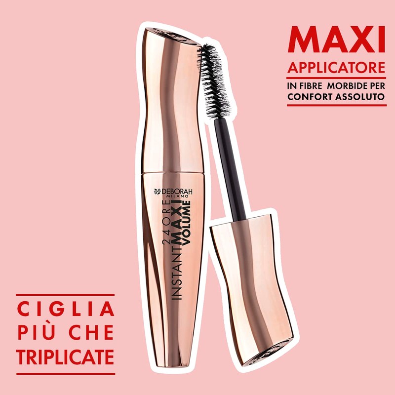 Deborah Mascara 24 Ore Instant Maxi Volume - Nero_DEB Black