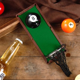 Arola - Abrebotellas magnético de bola de billar, abrebotellas extraíble montado en la pared con colector de tapas, regalo de cumpleaños para entusiastas del billar, amantes de la cerveza y hombres,