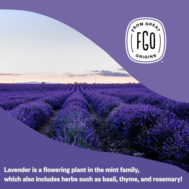 FGO Organic Dried Lavender Flowers, Extra Grade Dried Buds, Imported