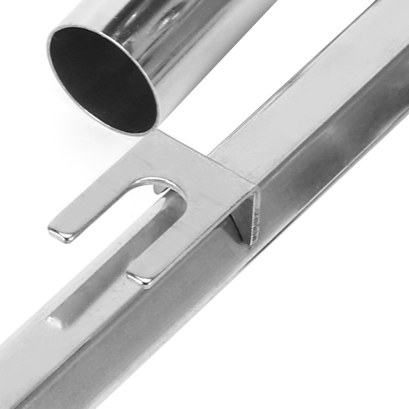 AntiRotary Stainless Steel Double Fishing Rod Holder Stepless FineTuning Fishing