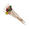 AILEXI Cocktail Sticks 100 Counts Wooden Toothpicks Party Supplies Frill