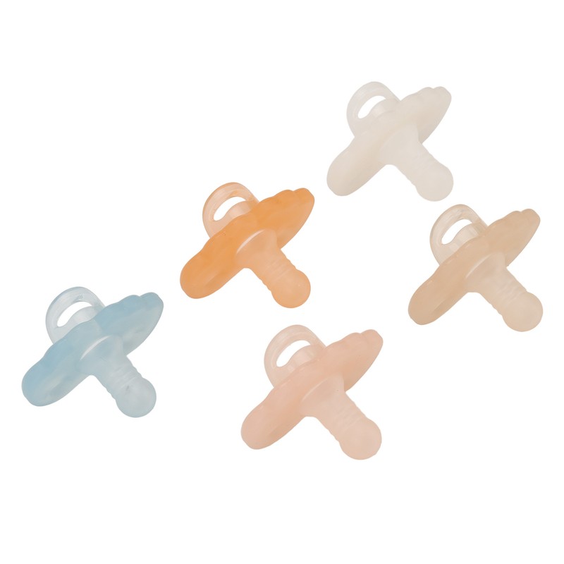 Silicone Baby Pacifier Bite Resistant Teething Discomfort Relief Washable Silicone