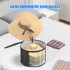 Veki 2pack Clear Hat Organizer for Closet, Hat Boxes for