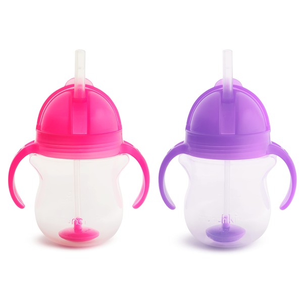 Munchkin Click Lock Tip & Sip Straw Cup Set, Baby