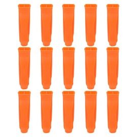 Packof 15 Orange Plastic Survival Whistle for Survival Rescue Sports in Emergency