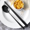 Goya titanium black cutlery set cutlery tableware chopsticks / 고야