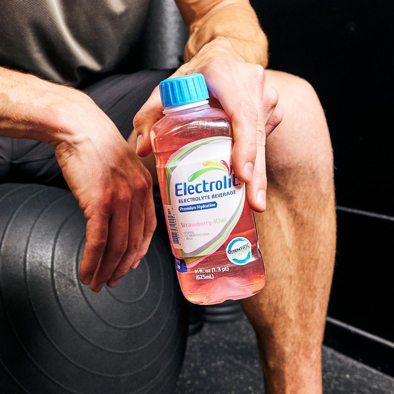 Electrolit, Electrolyte Beverage, Strawberry-Kiwi, 21 Fl Oz bottle (Pack of