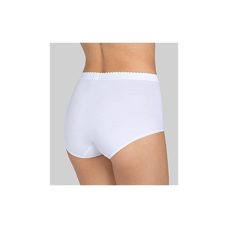 Sloggi Women's Maxi 2 Pack Control Knickers, White, 14 UK