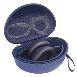 STUKCAZE Portable Headphone Case for Beats Studio Pro / 3 Solo 3 Solo 4, Over Ear Headphone Storage Case with Large Space Pocket for Cables