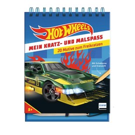 Mein Kratz- und Malspaß - Hot Wheels(TM): Kratzbuch mit 20 Kratzbildern von Hot Wheels-Autos und Bildern zum Malen, Geschenk für Jungen und Mädchen ab 5 Jahren