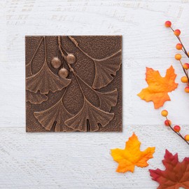 Whitehall Products Gingko Leaf Wall Decor, Antique Copper