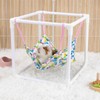BESNEW Waterproof Guinea Pig Hammock with Stand,Cute Guinea Pig Printed