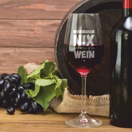 4youDesign XXL Weinglas -Die tut nix- Geschenkidee zum Geburtstag & Weihnachten für Frauen - Geburtstagsgeschenk für sie (Die tut nix - die will nur Wein)