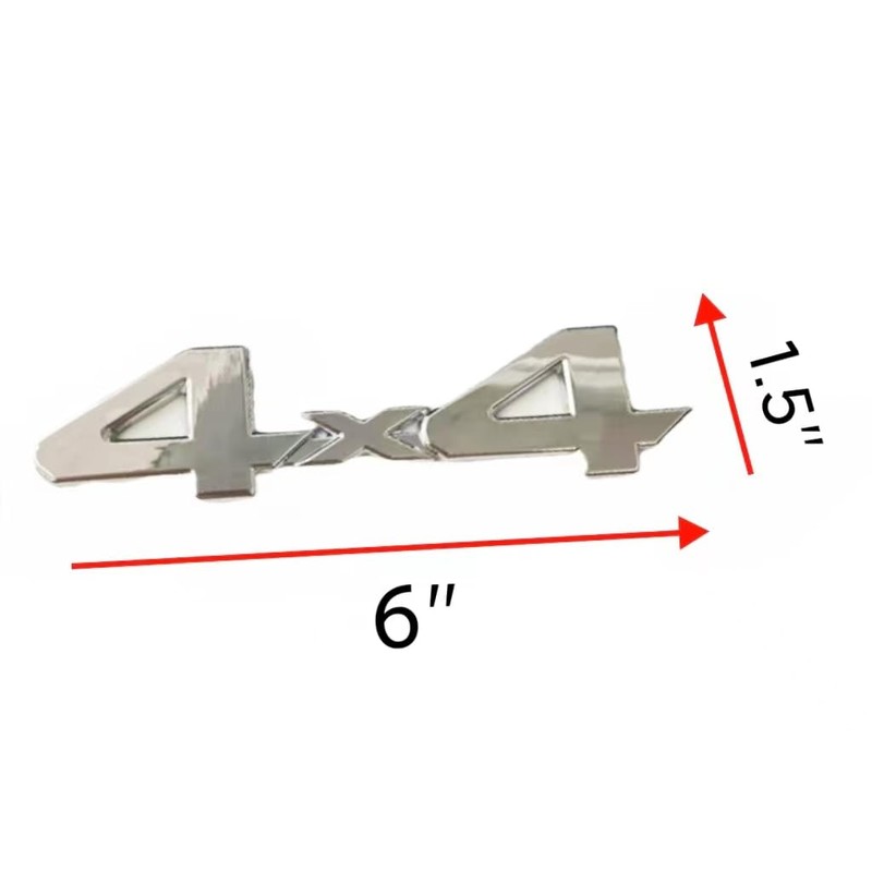 2X 4X4 Emblem Emblem 3D Nameplate Decal Suitable for 1500