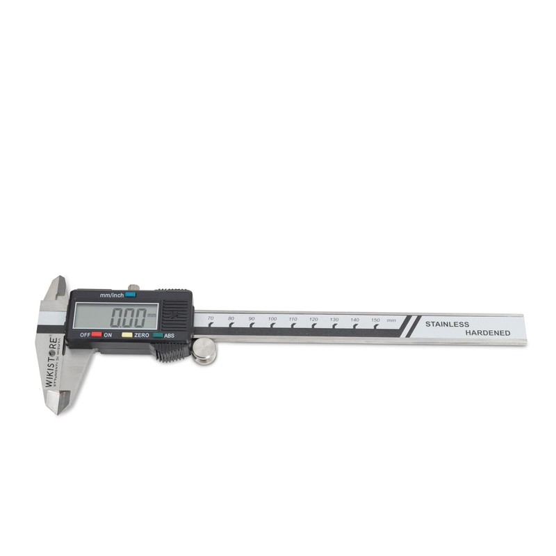 WIKISTORE Digital Pocket Caliper 150 mm with 4 Functions, Analogue