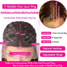 13X6 Highlight Lace Front Wig Human Hair Pre Plucked Ombre 4/27 Lace Front Wig Human Hair 180 Density Highlight Human Hair 30 Inch