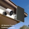 4W Solar Panel Compatible with SimpliSafe Outdoor Camera, Includes Secure