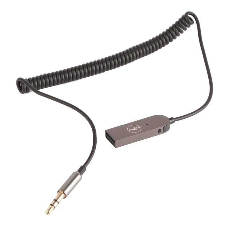 Bluetooth Adapter 3.5mm Aluminum Alloy Bluetooth Receiver for Car Home