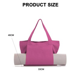 Noaya Yoga Mat Bag - Durable Sport Gym Bag Womens, Large Capacity Yoga Bag, Easy Placement of Thick Yoga Mat, Can Accommodate Other Things, Essential Items for Womens Gym Set, Rose Red