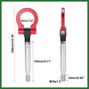 Motoforti Red Car Front Bumper Trailer Ring Eye Towing Tow