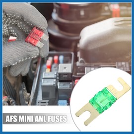 A ABSOPRO 10pcs 30A AFS Mini ANL Fuse for Car Truck Motorcycle Boat Audio CDs Item Replacement