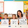 Dry Erase Boards 25 Pack, 9"x12" Double Sided Small Whiteboards