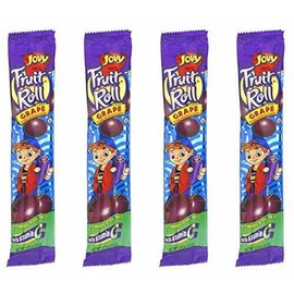 Jovy Fruit Roll Snacks - Grape (16 Packets per Order) - Perfect for Snacks