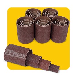 24-Pack Spindle Sanding Sleeves - 80 Grit - 2-Inch Length - Assorted Diameters of 1/2 in, 3/4 in, 1 in, and 1-1/2 inches