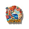 3D Resin Fridge Magnet Japan Tokyo Fuji Mountain Koi Sakura