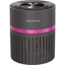 MEGAWISE Home air purifier, True HEPA & Activated Carbon for Odors Pets Smoke, for Home up to 215 sq ft, Auto Mode, Air Quality Monitor