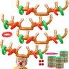Angooni Inflatable Reindeer Antlers Ring Toss Game for Christmas Party