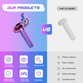 Throttle Grip Motorcycle 22mm CNC Aluminum Quick Twister with Throttle Cable CRF50 70 110 IRBIS 125 250 Dirt Bike Motorcycle Accessorie (Multicolored)