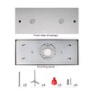 Two Pendant Light Linear Canopy Accessory Light Kit, 14 inch