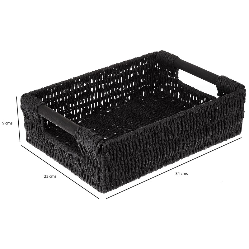 Woodluv Storage Baskets, Storage Boxes Hamper Basket, Storage Baskets for