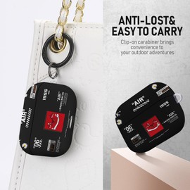 Gedicht for Airpods Pro Case, Cute Cool Red Shoes Pattern TPU Soft Cases for Airpods Pro Case 1st Gen, Shockproof for Airpods Pro 2019 Case Men Women with Cleaner Kit & Keychain