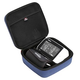 FBLFOBELI Funda de almacenamiento rígida compatible con monitor de presión arterial Omron Platinum BP5450 BP5350 con puño superior del brazo, soporte de almacenamiento para máquina de presión arterial (solo funda)