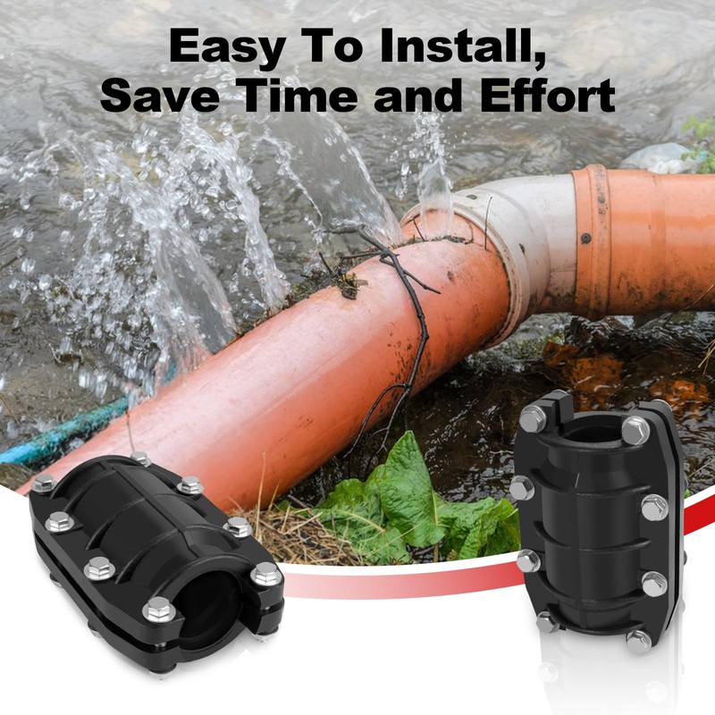 XDENGP Pipe Repair Clamp 1 inch, Water Pipe Leak Repair