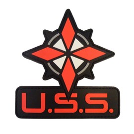 Resident Evil Op Raccoon City USS Logo Umbrella Security PVC Rubber 3D Velcro Patch
