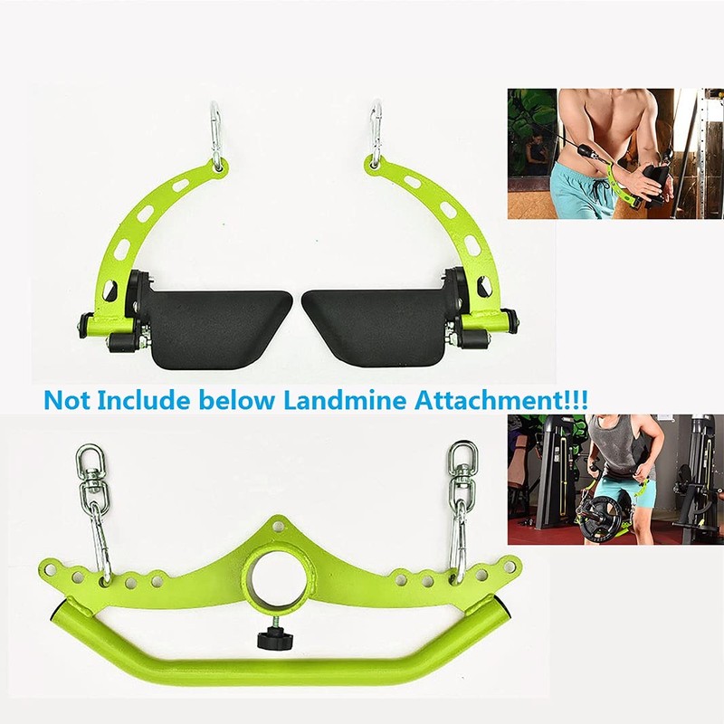 KORIKAHM Adjustable Lat Pull down Bar, Cable Machine Attachments for