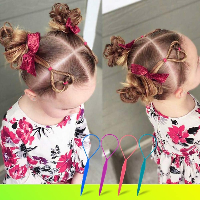 Topsy Tail Hair Tool,MORGLES 8pcs Hair Braiding Tool Topsy Tail