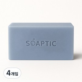 Soptic Moisturizing Moist Soothing Soap CP Natural Soap Face Wash Moisture Skin Soap, 105g, 4 Pieces / 솝틱 보습 촉촉 수딩 비누 CP 천연비누 세수 세안 모이스처스킨 솝, 105g, 4개입