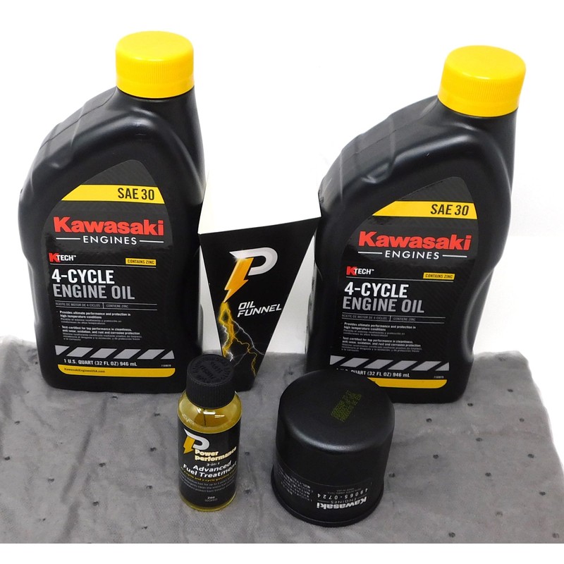 Power Performance SAE 30 Oil Change Kit for Kawasaki 49065-0724