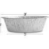 Diplastible (100 Count) 10-Inch Round Disposable Aluminum Pans Dutch Oven