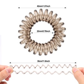 Miying 18PCS Spiral Hair Ties Traceless Hair Bobbles Hair Ties for Women No damage for Girls Women Ladies Hair Coil Bands