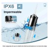 Irrigador Bucal Limpiador Dientes Portatil Boquillas Negro