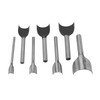 7pcs /set DIY Leather Carft Half Round Punch Belt End