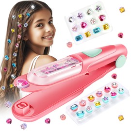 Diamond Hair Machine, Automatic Hair Braider, Hair Glitter Stones Machine, Hair Bedazzler Kit, Glitter Stones Hair Machine, Hair Braiding Machine DIY Hair Beads Braiding Aid Hair Accessories Girls