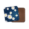 1 x Pretty Daisy Flowers Coaster - Blue Mum Auntie