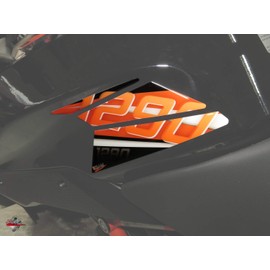 BIKE-label Side Tank Pad Orange Compatible with KTM 1290 Super Duke GT 800400
