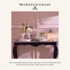 MACKENZIE-CHILDS Petit Round Knob, Decorative Drawer Pull Knob, Pink-and-White Rosy
